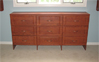 Custom dresser with six drawers.  Warm Cognac color - Raised Panel Finish.